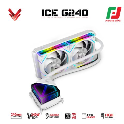 TẢN NHIỆT NƯỚC AIO VSP ICE G240 BLACK/WHITE 