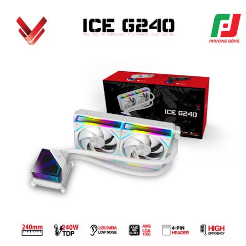  TẢN NHIỆT NƯỚC AIO VSP ICE G240 BLACK/WHITE 