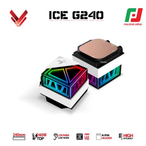  TẢN NHIỆT NƯỚC AIO VSP ICE G240 BLACK/WHITE 