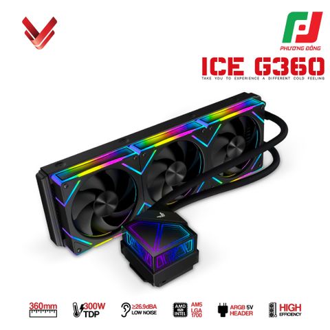  TẢN NHIỆT NƯỚC AIO VSP ICE G360 WHITE/ BLACK 