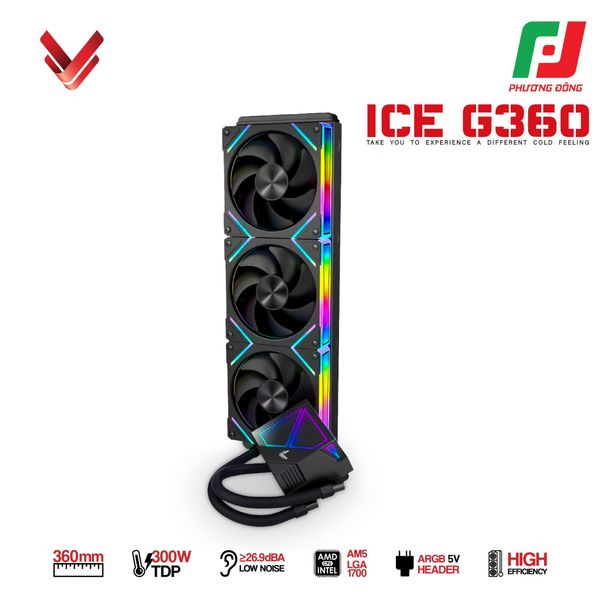  TẢN NHIỆT NƯỚC AIO VSP ICE G360 WHITE/ BLACK 
