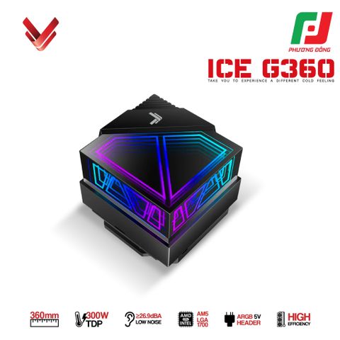  TẢN NHIỆT NƯỚC AIO VSP ICE G360 WHITE/ BLACK 