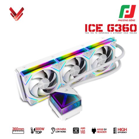  TẢN NHIỆT NƯỚC AIO VSP ICE G360 WHITE/ BLACK 