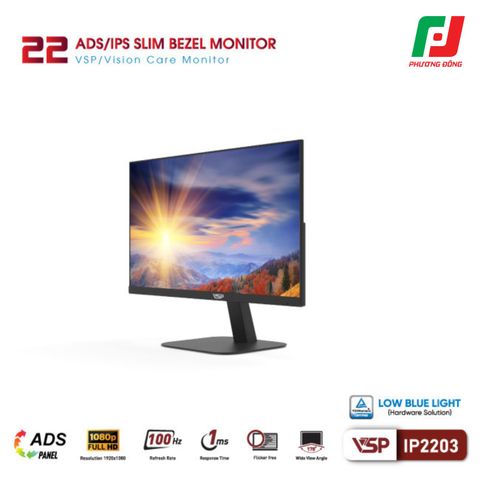  MÀN HÌNH PHẲNG VSP IP2203 (21.5 INCH/ ADS/IPS/ FHD/ 100HZ/ 1MS) 