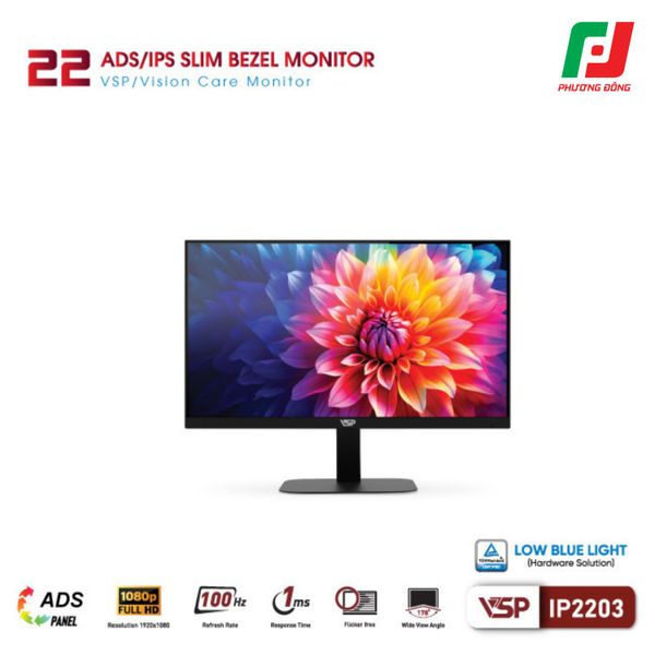  MÀN HÌNH PHẲNG VSP IP2203 (21.5 INCH/ ADS/IPS/ FHD/ 100HZ/ 1MS) 