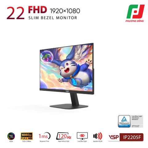  MÀN HÌNH VSP IP2205F (21.45INCH/ IPS/ FHD/ 120HZ/1MS) 