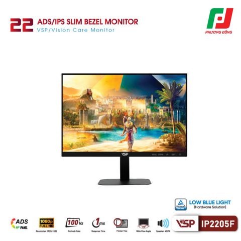  MÀN HÌNH PHẲNG VSP IP2205F (21.45 INCH/ ADS/IPS/ FHD/ 100HZ/ 1MS) 