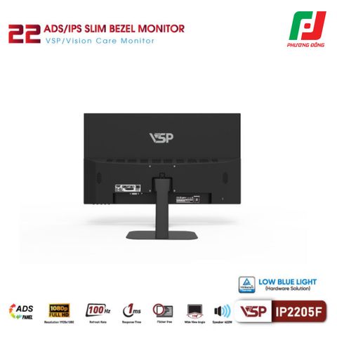  MÀN HÌNH PHẲNG VSP IP2205F (21.45 INCH/ ADS/IPS/ FHD/ 100HZ/ 1MS) 