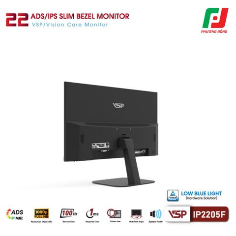  MÀN HÌNH PHẲNG VSP IP2205F (21.45 INCH/ ADS/IPS/ FHD/ 100HZ/ 1MS) 
