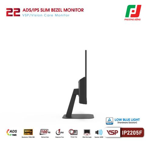  MÀN HÌNH PHẲNG VSP IP2205F (21.45 INCH/ ADS/IPS/ FHD/ 100HZ/ 1MS) 