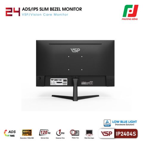  MÀN HÌNH PHẲNG IP2404S (23.8INCH/ ADS/IPS/ FHD/ 120HZ/ 1MS) 