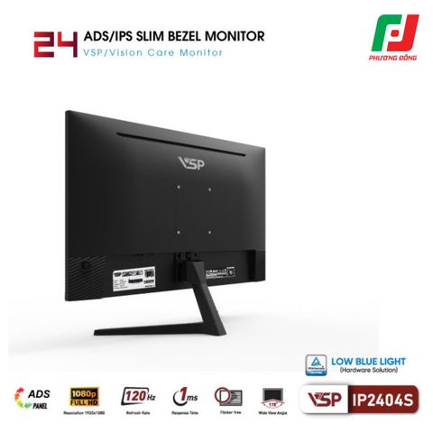 MÀN HÌNH PHẲNG IP2404S (23.8INCH/ ADS/IPS/ FHD/ 120HZ/ 1MS) 