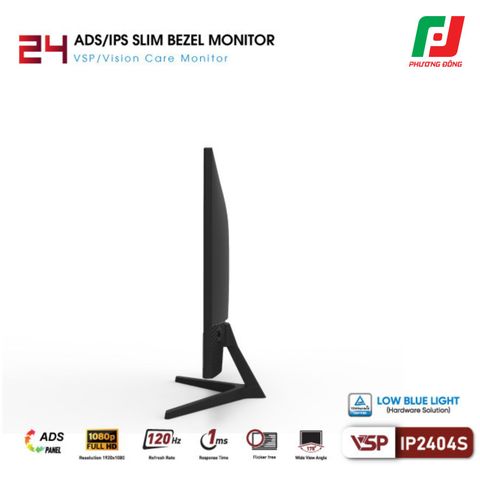  MÀN HÌNH PHẲNG IP2404S (23.8INCH/ ADS/IPS/ FHD/ 120HZ/ 1MS) 