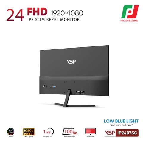  MÀN HÌNH VSP IP2407SG (25INCH/ IPS/100HZ/ FHD/ 1MS) ĐEN| TRẮNG 