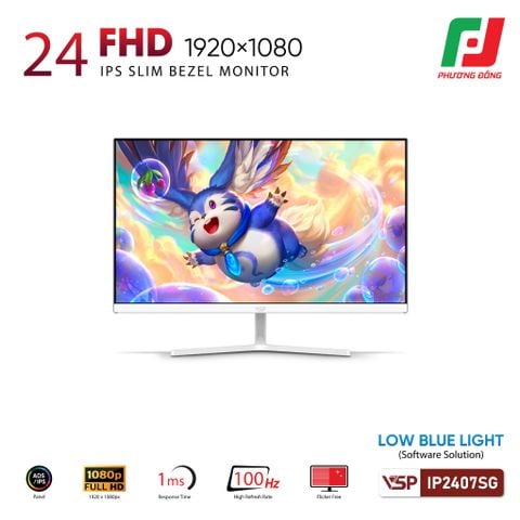  MÀN HÌNH VSP IP2407SG (25INCH/ IPS/100HZ/ FHD/ 1MS) ĐEN| TRẮNG 