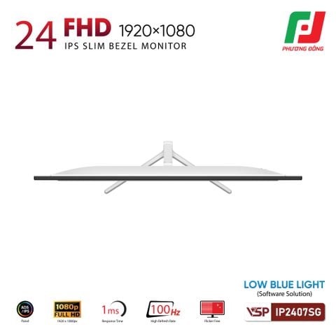 MÀN HÌNH VSP IP2407SG (25INCH/ IPS/100HZ/ FHD/ 1MS) ĐEN| TRẮNG 