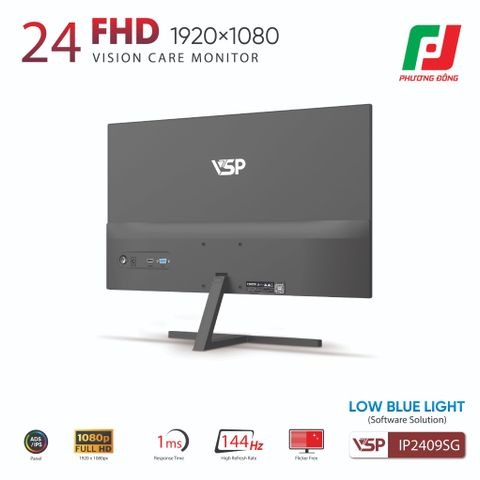  MÀN HÌNH VSP IP2409SG (24INCH/ IPS/ FHD/144HZ/ 1MS/ FREESYNC/ ADAPTIVE SYNC) 