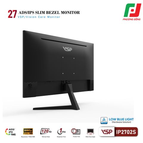  MÀN HÌNH VĂN PHÒNG VSP IP2702S (27INCH/ ADS/ FHD/ 120HZ/ 1MS) 