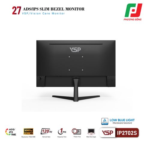  MÀN HÌNH VĂN PHÒNG VSP IP2702S (27INCH/ ADS/ FHD/ 120HZ/ 1MS) 