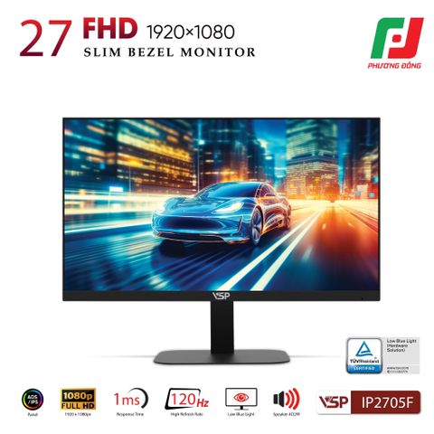  MÀN HÌNH VSP IP2705F (27INCH/ FHD/IPS/ ELED/ 120HZ/ 1MS/ LOA) VER 2025 