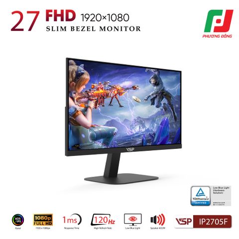  MÀN HÌNH VSP IP2705F (27INCH/ FHD/IPS/ ELED/ 120HZ/ 1MS/ LOA) VER 2025 