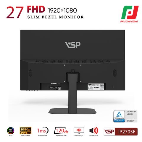  MÀN HÌNH VSP IP2705F (27INCH/ FHD/IPS/ ELED/ 120HZ/ 1MS/ LOA) VER 2025 