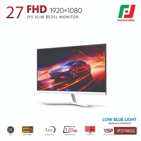  MÀN HÌNH VSP IP2706SG (27INCH| FHD| IPS| 120HZ| 1MS| HDR| FREESYNC| ADAPTIVESYNC) 