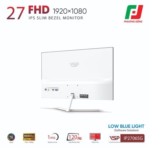  MÀN HÌNH VSP IP2706SG (27INCH| FHD| IPS| 120HZ| 1MS| HDR| FREESYNC| ADAPTIVESYNC) 