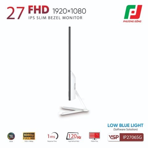  MÀN HÌNH VSP IP2706SG (27INCH| FHD| IPS| 120HZ| 1MS| HDR| FREESYNC| ADAPTIVESYNC) 
