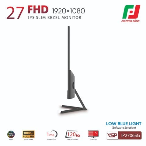  MÀN HÌNH VSP IP2706SG (27INCH| FHD| IPS| 120HZ| 1MS| HDR| FREESYNC| ADAPTIVESYNC) 