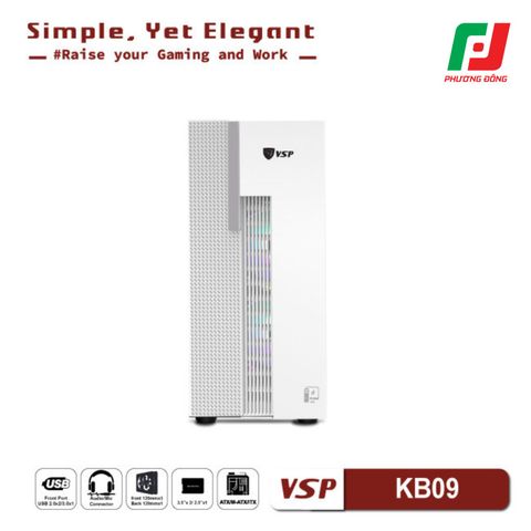 VỎ CASE MÁY TÍNH VSP - ESPORT GAMING KB09 