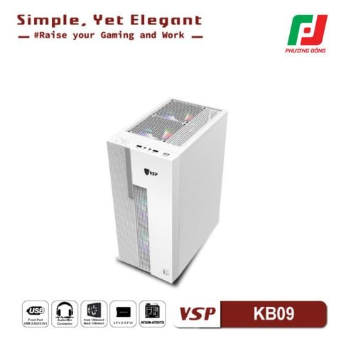  VỎ CASE MÁY TÍNH VSP - ESPORT GAMING KB09 