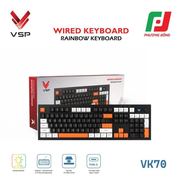  BÀN PHÍM VSP VK70 
