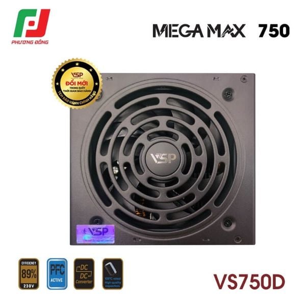  NGUỒN MÁY TÍNH VSP MEGAMAX VS750D 750W 