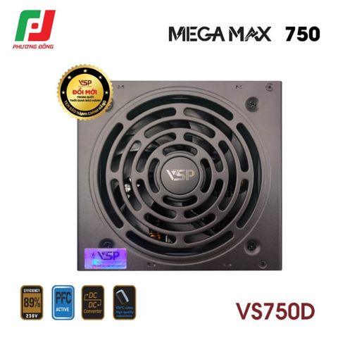  NGUỒN MÁY TÍNH VSP MEGAMAX VS750D 750W 