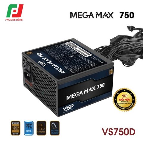  NGUỒN MÁY TÍNH VSP MEGAMAX VS750D 750W 