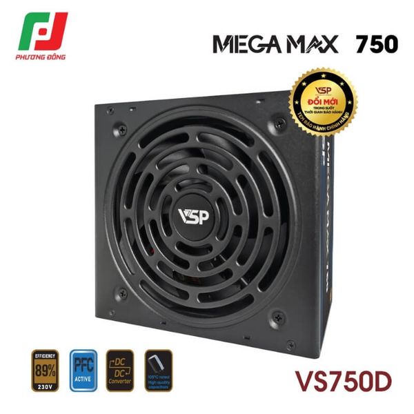  NGUỒN MÁY TÍNH VSP MEGAMAX VS750D 750W 