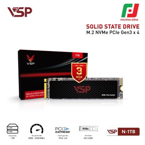  Ổ CỨNG SSD VSP NVMe - PICe ReV3 N-1TB 