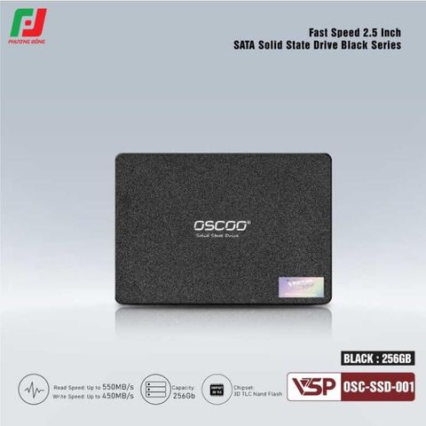  SSD OSCOO 256GB 2.5INCH SATA3 GOLD/BLACK 