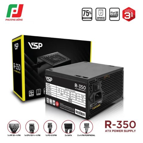  NGUỒN MÁY TÍNH VSP R-350 - CÔNG SUẤT 300W 
