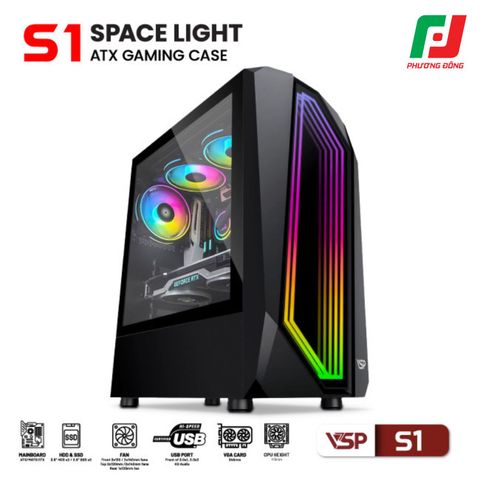  VỎ CASE MÁY TÍNH VSP GAMING S1 