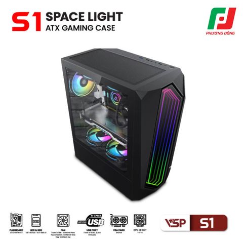  VỎ CASE MÁY TÍNH VSP GAMING S1 