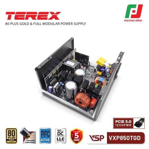  NGUỒN MÁY TÍNH VSP TEREX VXP850TGD 850W 80 PLUS GOLD 