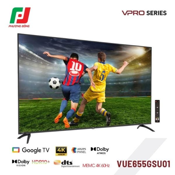  Smart Tivi VSP VUE65GSU01 65 inch 4K UHD 60Hz 