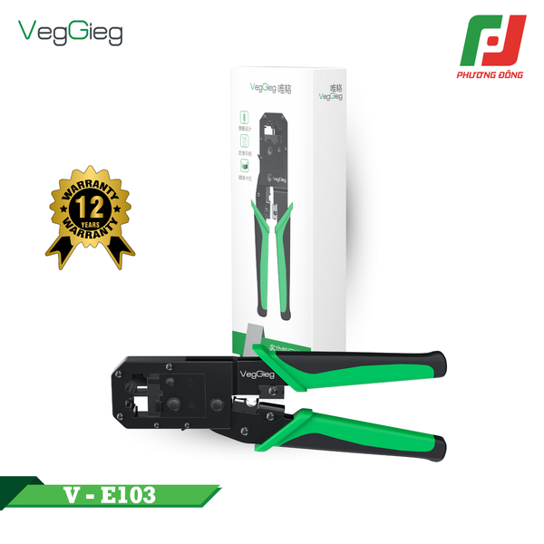  KÌM BẤM MẠNG VEGGIEG RJ56 CAT5 CAT6 CHUYÊN DỤNG V-E103 