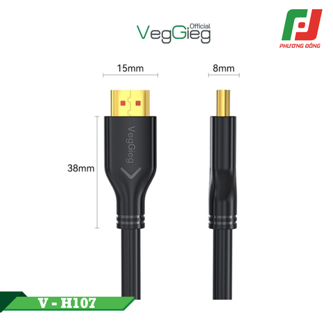  CÁP HDMI VEGGIEG HDTV 2.0 V-HD107/ V-HD 108/ V-HD109/ V-HD110 1.5/3/5/10M 