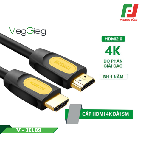  CÁP HDMI VEGGIEG HDTV 2.0 V-HD107/ V-HD 108/ V-HD109/ V-HD110 1.5/3/5/10M 