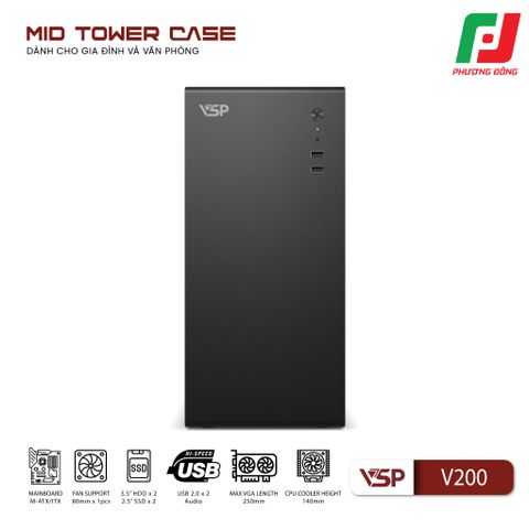  VỎ CASE MÁY TÍNH VSP V200 