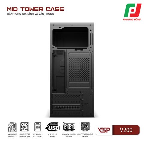  VỎ CASE MÁY TÍNH VSP V200 