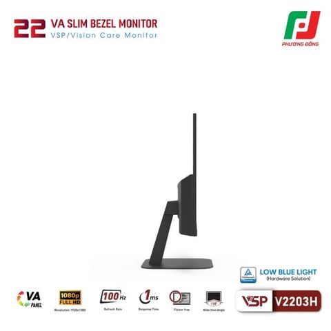  MÀN HÌNH VSP V2203H 21.5 INCH VA 100HZ 1MS 